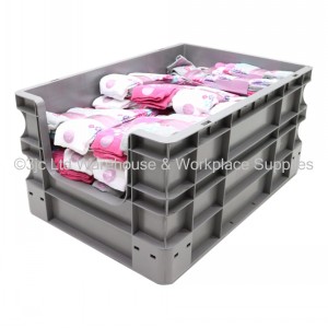 Heavy Duty Stacking Euro Box 60cm 55 Litre Open Front